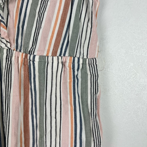Saltwater Luxe Womens Striped Jumpsuit Sleeveless Wide Leg Pockets Size Medium - Picture 4 of 12